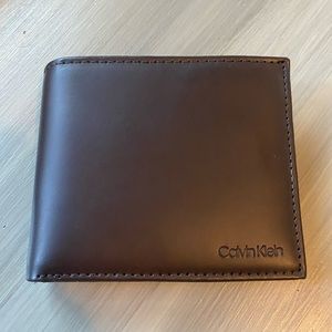 Calvin Klein Genuine brown leather wallet
